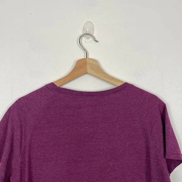 The North Face Womens XXL Short Sleeve Pullover Casual Purple Scoop Neck T Shirt - Picture 6 of 9